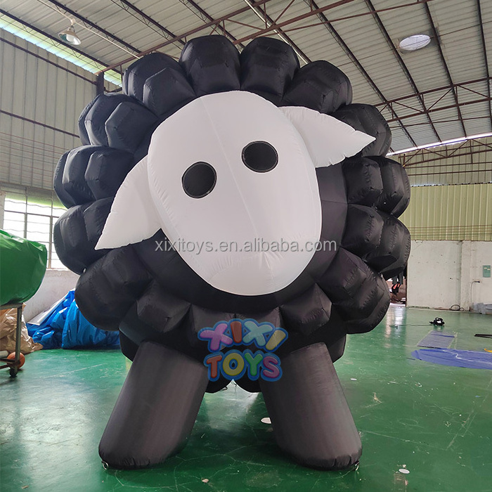 XIXI TOYS 3.5m High Blow Up Inflatable Character Balloon,Custom Inflatable Sheep Models For Events