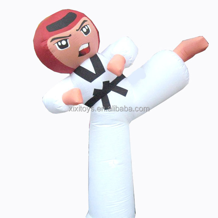 Logo Branded Inflatable Taekwondo Kicker Balloon for promotion,Inflatable Karate Model For Taekwondo Central Advertising