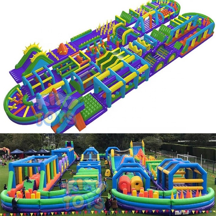 XIXI Longest Radical Run inflatable obstacle course sport games for party rental