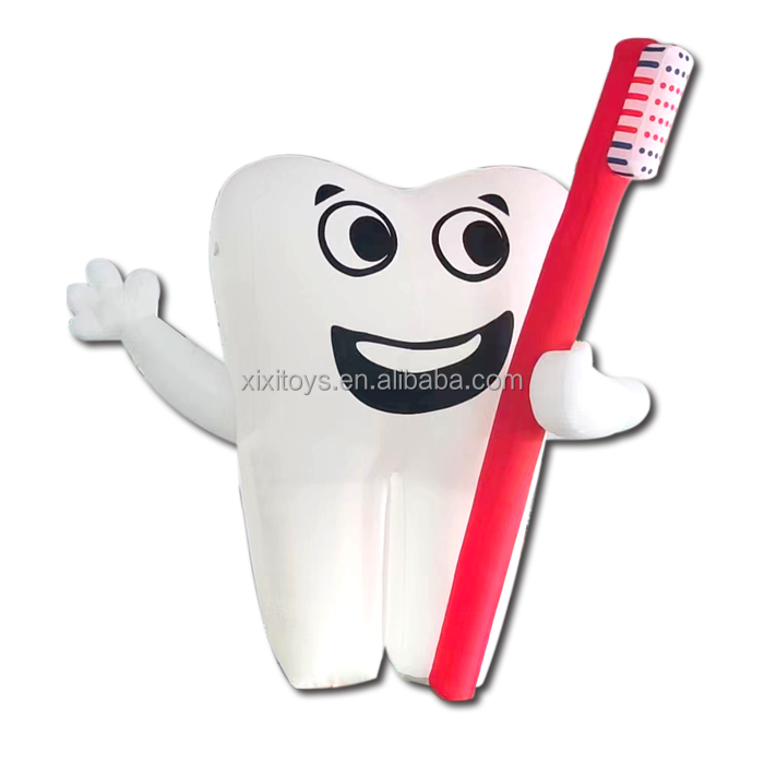 Outdoor Dental Clinic Advertising Giant Inflatable Tooth With Toothbrush,Dental Center Inflatable Toothbrush Model Balloons