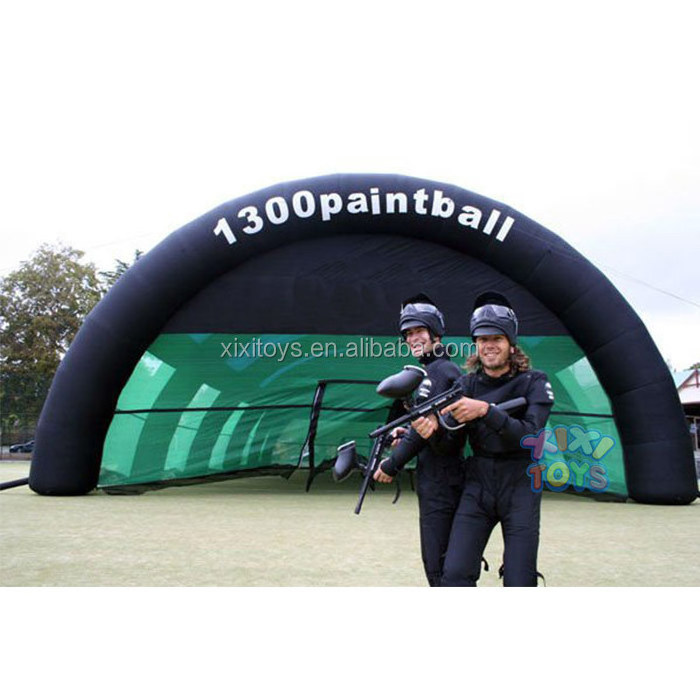 outdoor Large adults inflatable paintball exercise tent / Inflatable PSP shooting paintball arena