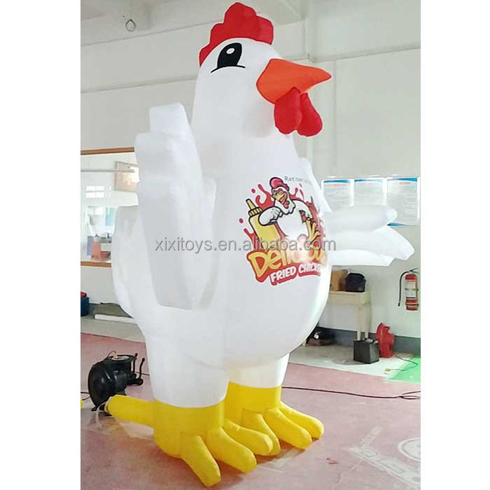 XIXI Giant oxford material inflatable chicken / Large inflatable rooster / Cheap inflatable cock cartoon