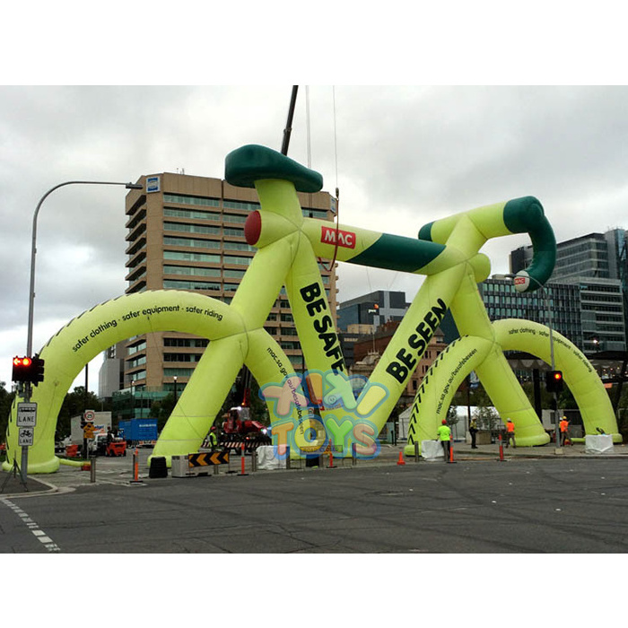 XIXI TOYS outdoor Custom huge inflatable bicycle models for race event inflatable bike model for outdoor display