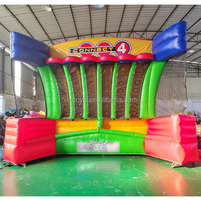 XIXI TOYS Attraction Basketball Game Inflatable Carnival Games Jumbo Connect 4 Inflatable Basketball Shooting Games