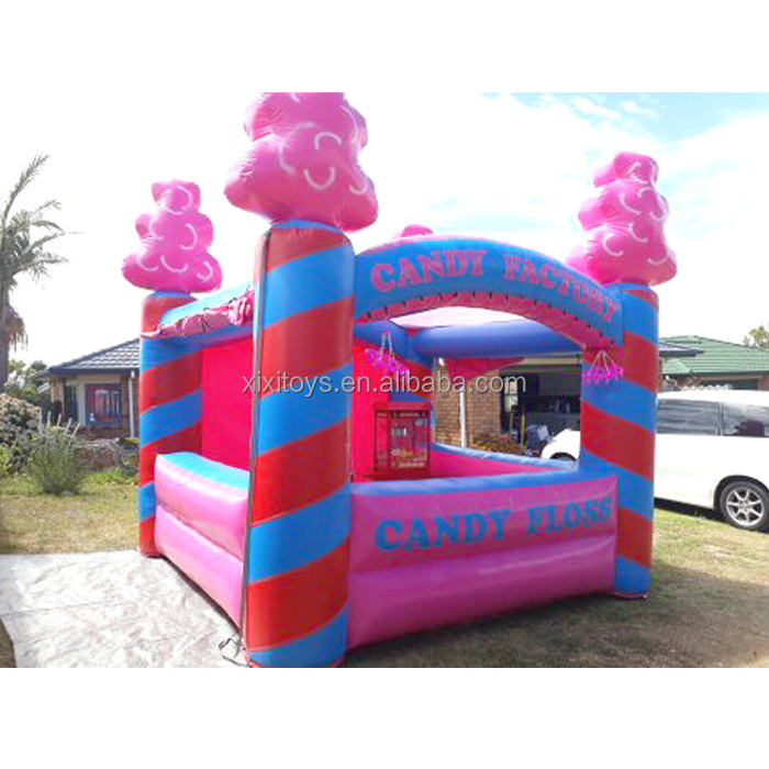 inflatable candy floss stand carnival inflatable popcorn booth birthday party blow up candy factory booth tent