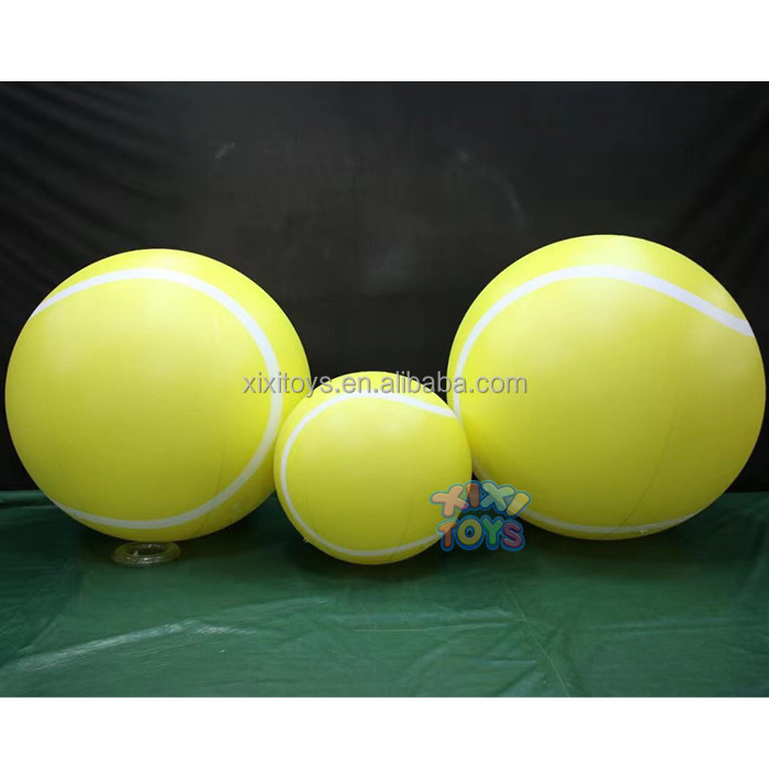 XIXI TOYS Airtight PVC Inflatable Illuminating Tennis Balls Giant Inflatable Tennis Spheres For Advertising