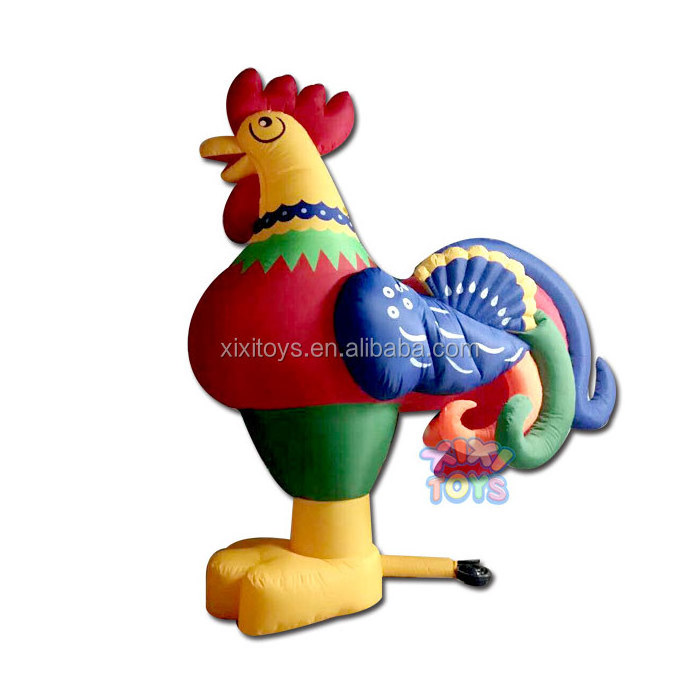 XIXI Giant oxford material inflatable chicken / Large inflatable rooster / Cheap inflatable cock cartoon