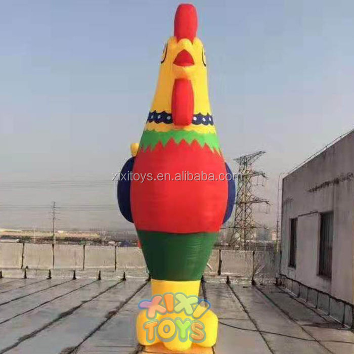 XIXI Giant oxford material inflatable chicken / Large inflatable rooster / Cheap inflatable cock cartoon