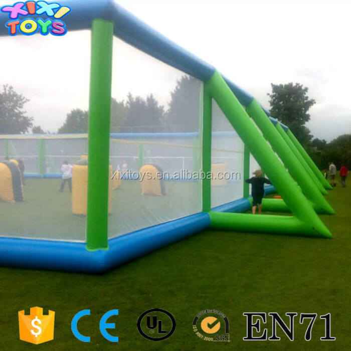 outdoor Large adults inflatable paintball exercise tent / Inflatable PSP shooting paintball arena