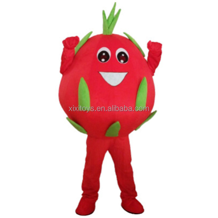 Custom wearable walking apple peach pear cherry dragon fruits cartoon mascot costume for promotion