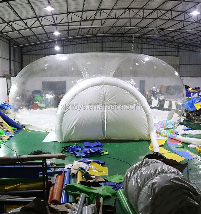 XIXI Dia 10m inflatable transparent dome tent,inflatable clear dome igloo for event