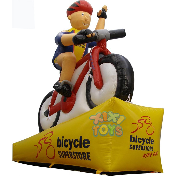 XIXI TOYS 2022 Custom blow up outdoor display inflatable bike model/inflatable bicycle models for advertising