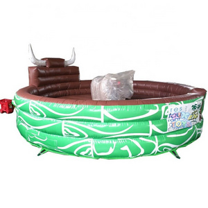 XIXI TOYS Amusement Park Inflatable Rodeo Bull Mattress, Inflatable Crazy Mechanical Bull For Party Event