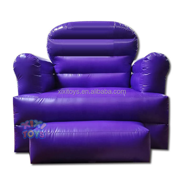 Hot sale airtight inflatable throne for kids party, inflatable sofa for photo, inflatable chair for birthday party