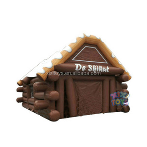 XIXI toys wooden inflatable ski hut house, inflatable party tent for sale