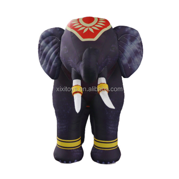 Outdoor Advertising Giant 2.5m tall Circus event show inflatable elephant on drum model,Inflatable elephant replica balloon