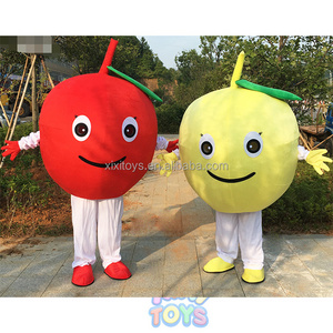 Custom wearable walking apple peach pear cherry dragon fruits cartoon mascot costume for promotion