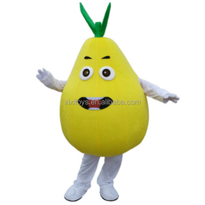 Custom wearable walking apple peach pear cherry dragon fruits cartoon mascot costume for promotion