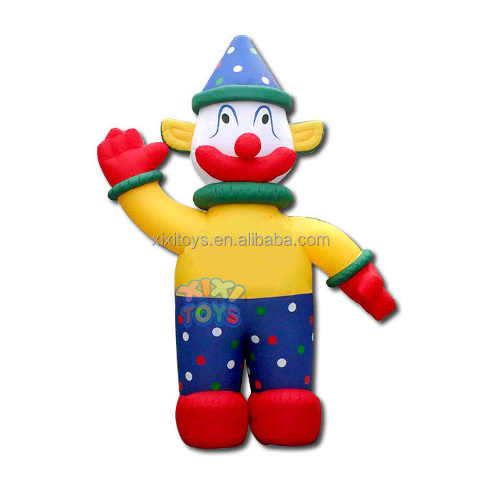 Outdoor attractive giant inflatable clown cartoon figures/inflatable clown models