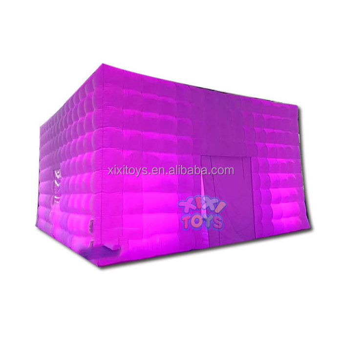 Outdoor Blow Up Led Light Cube Tent Inflatable Marquee Tents Inflatable Cube Party Nightclub Tents For Event Party