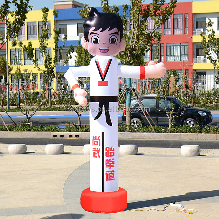 Logo Branded Inflatable Taekwondo Kicker Balloon for promotion,Inflatable Karate Model For Taekwondo Central Advertising