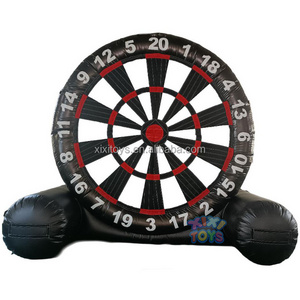 2024 Outdoor Giant 4m High Inflatable Football Dartboard,Durable PVC Inflatable Soccer Dart Carnival Games