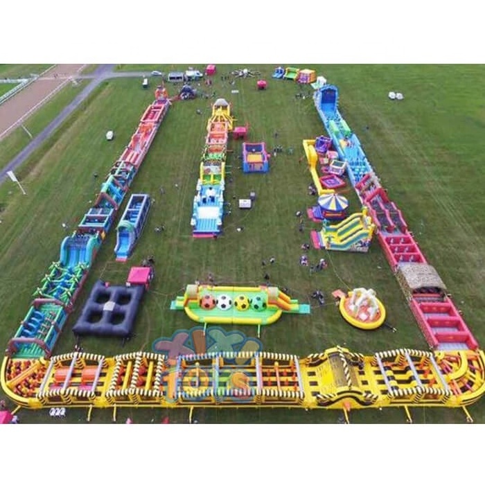 XIXI Longest Radical Run inflatable obstacle course sport games for party rental