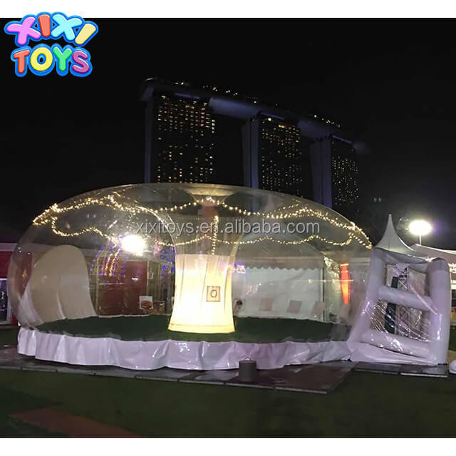 XIXI Dia 10m inflatable transparent dome tent,inflatable clear dome igloo for event