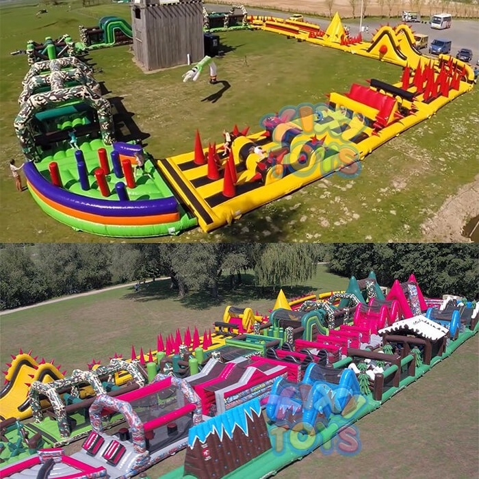 XIXI Longest Radical Run inflatable obstacle course sport games for party rental