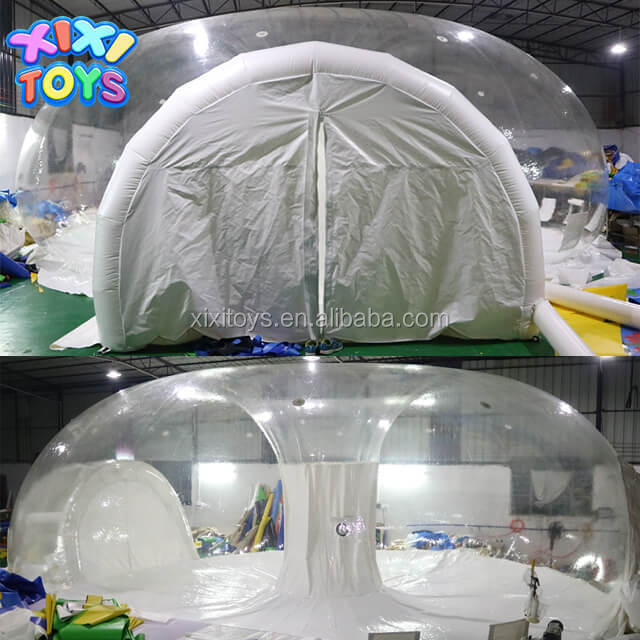 XIXI Dia 10m inflatable transparent dome tent,inflatable clear dome igloo for event