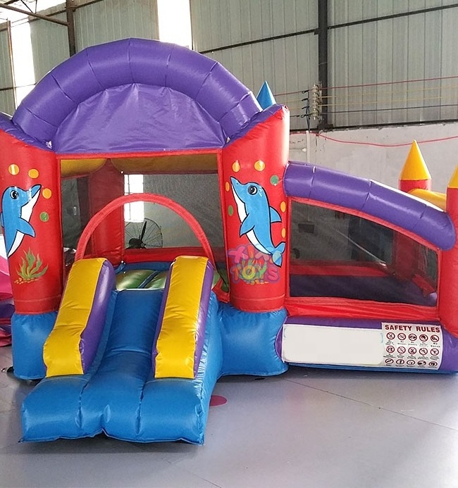 kids mini inflatable bouncy castle combo with ball pit / small inflatable toddler bouncer with ball pit pool