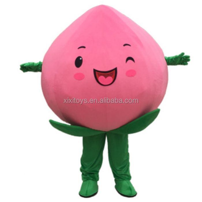 Custom wearable walking apple peach pear cherry dragon fruits cartoon mascot costume for promotion