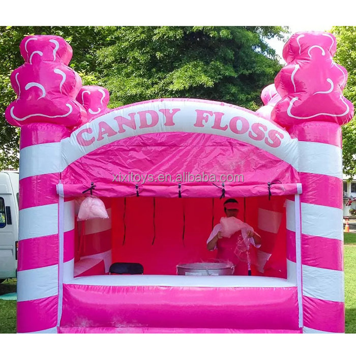 inflatable candy floss stand carnival inflatable popcorn booth birthday party blow up candy factory booth tent