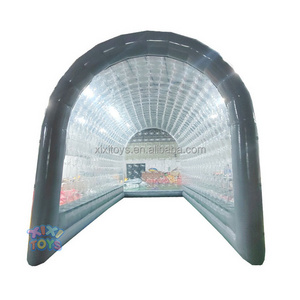 Airtight durable PVC inflatable transparent ground pool dome,waterproof inflatable transparent swimming pool cover