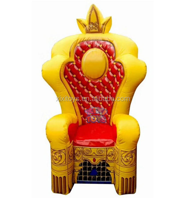 Hot sale airtight inflatable throne for kids party, inflatable sofa for photo, inflatable chair for birthday party