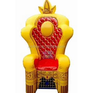 Hot sale airtight inflatable throne for kids party, inflatable sofa for photo, inflatable chair for birthday party