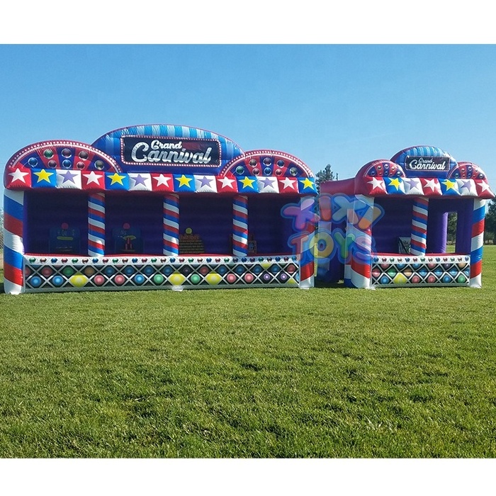 XIXI TOYS Outdoor Portable Carnival Amusement Game Booth Advertising Inflatable Grand Carnival Booth