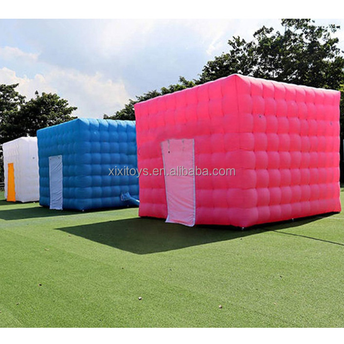 Outdoor Blow Up Led Light Cube Tent Inflatable Marquee Tents Inflatable Cube Party Nightclub Tents For Event Party