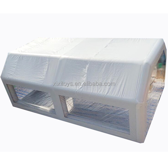 Outdoor Airtight Gray Inflatable Car Tent Inflatable Car Spray Paint Booth Inflatable Paint Car Wash Tent