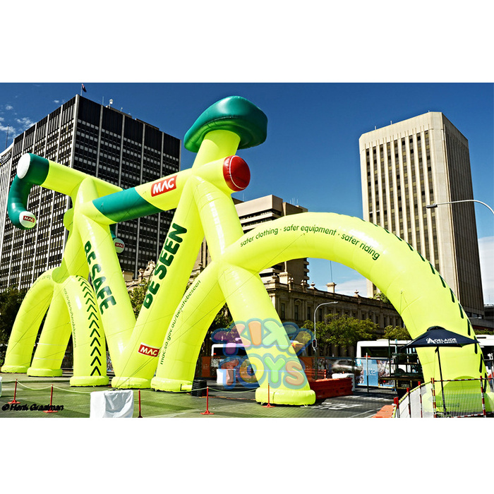 XIXI TOYS outdoor Custom huge inflatable bicycle models for race event inflatable bike model for outdoor display