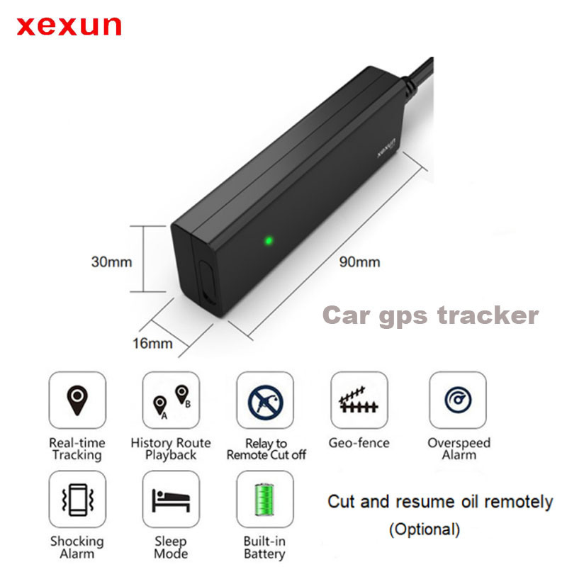 Xexun Real time uploading current location Gps Tracking Devices/gps speed limiter/vehicle speed control devices