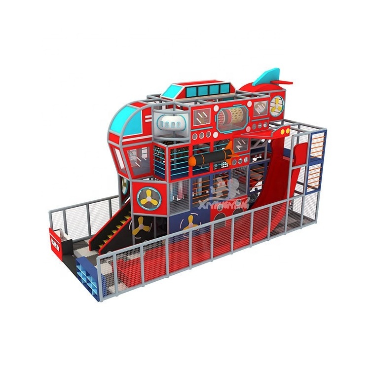 Custom Airplane Design Indoor Playground Equipment Game Center Kids Indoor Playground