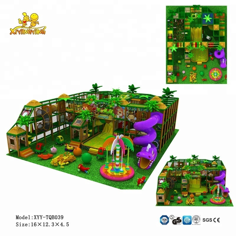 Children Park Jungle Theme Interior Playground Equipment Kids Game Soft Indoor Jungle Gym Children Indoor Playground