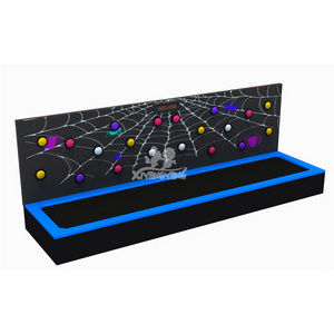 Popular hot selling amusement interactive wall equipment trampoline park equipment