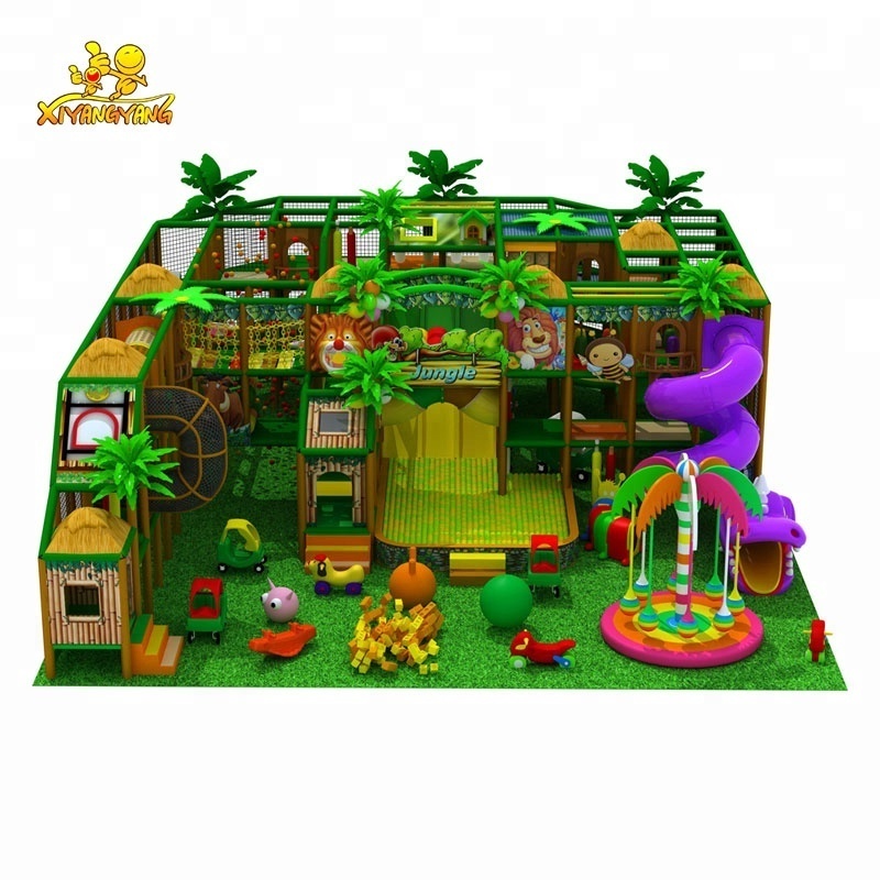 Children Park Jungle Theme Interior Playground Equipment Kids Game Soft Indoor Jungle Gym Children Indoor Playground