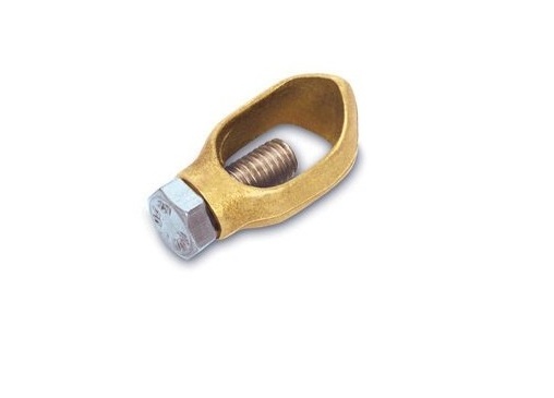 Copper bonded electrical earth rod clamp  Brass clamp wire connector