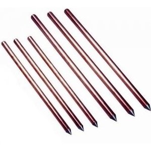 Copper plated steel earth rods & Copper bonded electrical earth rod