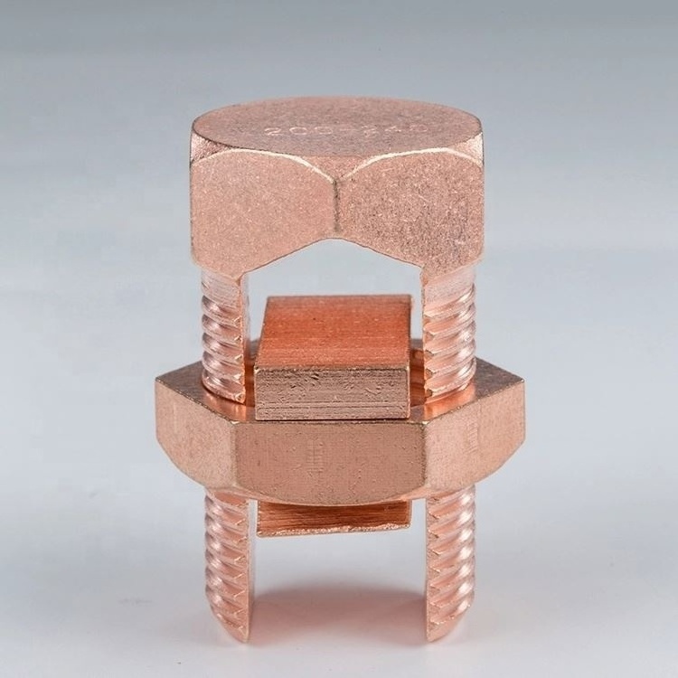 Copper bonded electrical earth rod clamp  Brass clamp wire connector