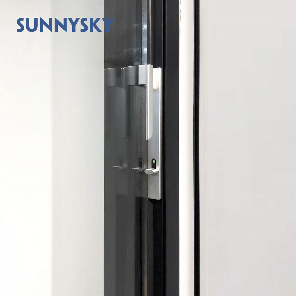 Exterior sound insulation aluminum sliding Low-E glass door