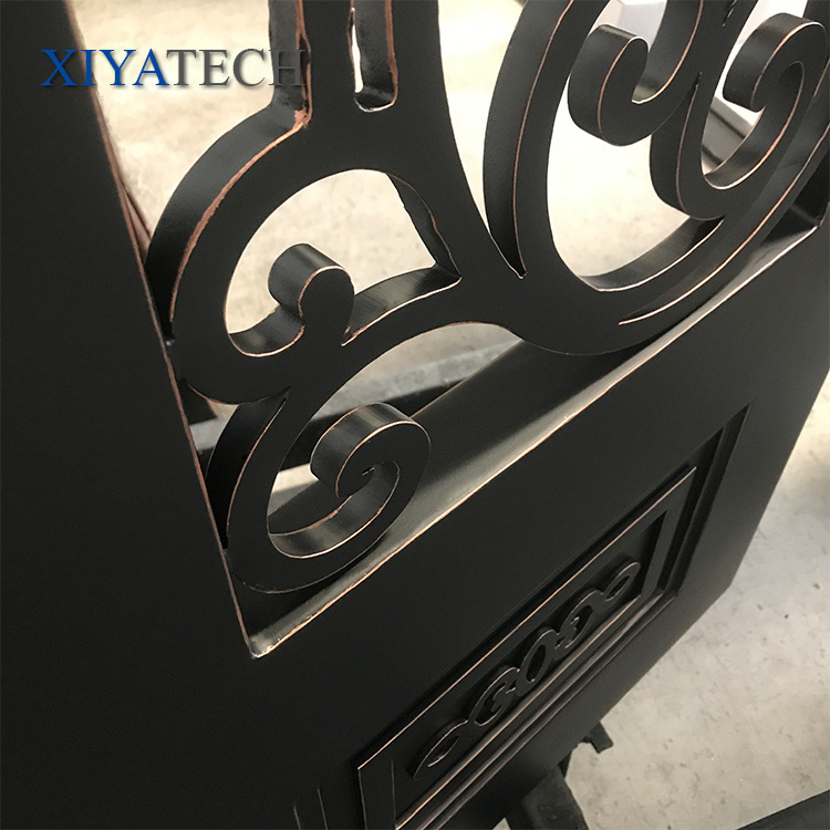 High Quality Luxury Custom Front Other Exterior Security Doors Double French Arches Wrought Iron Doors For Homes